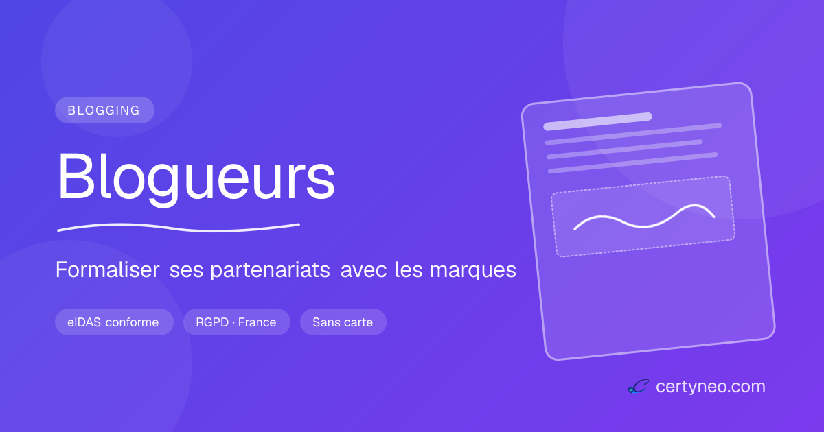 Signer ses contrats de partenariat de blogueur en ligne